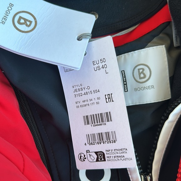 Bogner Jessy-D Down Ski Coat color fast red - Picture 8 of 14